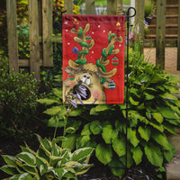 Comic Reindeer with Decorated Antlers Flag Garden Size AAH7206GF