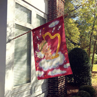 Angels with Harp Valentine's Flag Canvas House Size AAH7273CHF