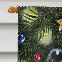 Christmas Westie, Newfoundland, Dalmatian Flag Canvas House Size AMB1445CHF