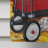 Christmas Westie, Newfoundland, Dalmatian Flag Canvas House Size AMB1445CHF