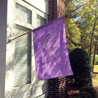Lavender Ribbon for All Cancer Awareness Flag Canvas House Size AN1200CHF