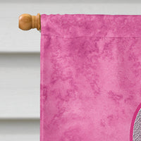 Pink Ribbon for Breast Cancer Awareness Flag Canvas House Size AN1205CHF
