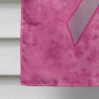 Pink Ribbon for Breast Cancer Awareness Flag Canvas House Size AN1205CHF