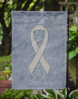 Clear Ribbon for Lung Cancer Awareness Flag Garden Size AN1210GF