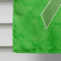 Lime Green Ribbon for Lymphoma Cancer Awareness Flag Canvas House Size AN1212CHF