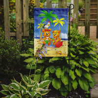 Teddy Bears Picnic on the Beach Flag Garden Size