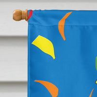 Happy 1st Birthday Age 1 Flag Canvas House Size