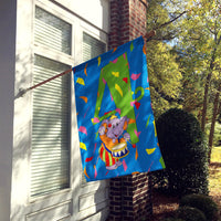 Happy 4th Birthday Age 4 Flag Canvas House Size APH2162CHF
