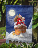 Christmas Santa Claus in the Chimney Flag Garden Size APH5479GF