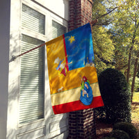 Contemporary Nativity Christmas Flag Canvas House Size APH5626CHF