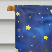 Christmas Santa Claus Across the Sky Flag Canvas House Size APH5898CHF
