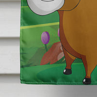 Bull under the Tree Flag Canvas House Size