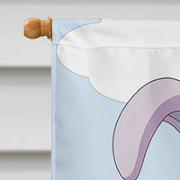 Bunny Rabbit in Mushrooms Flag Canvas House Size APH7632CHF