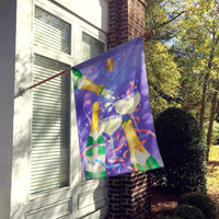 Celebrate New Years Toast Flag Canvas House Size APH8555CHF