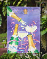 Celebrate New Years Toast Flag Garden Size