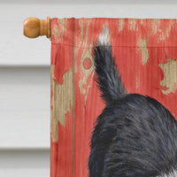 Border Collie Pups Flag Canvas House Size ASA2079CHF