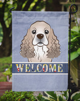 Cocker Spaniel Welcome Flag Garden Size BB1402GF
