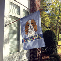 Cavalier Spaniel Welcome Flag Canvas House Size BB1410CHF
