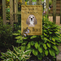 Cocker Spaniel Spoiled Dog Lives Here Flag Garden Size BB1464GF