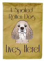 Cocker Spaniel Spoiled Dog Lives Here Flag Garden Size BB1464GF
