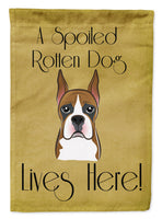 Boxer Spoiled Dog Lives Here Flag Garden Size BB1471GF