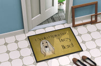 Afghan Hound Spoiled Dog Lives Here Indoor or Outdoor Mat 24x36 BB1492JMAT