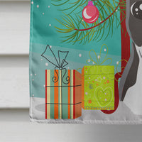 Christmas Tree and Boston Terrier Flag Canvas House Size BB1575CHF