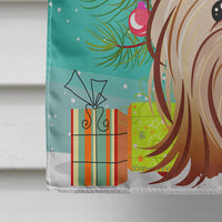 Christmas Tree and Yorkie Yorkshire Terrier Flag Canvas House Size BB1576CHF