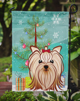 Christmas Tree and Yorkie Yorkshire Terrier Flag Garden Size BB1576GF
