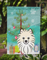 Christmas Tree and Pomeranian Flag Garden Size BB1579GF