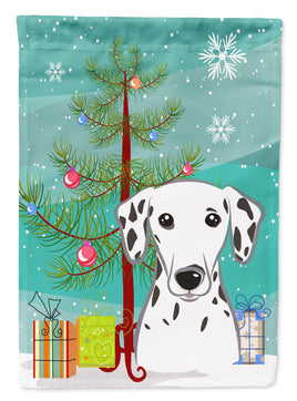 Christmas Tree and Dalmatian Flag Garden Size BB1582GF