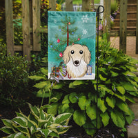Christmas Tree and Longhair Creme Dachshund Flag Garden Size BB1584GF