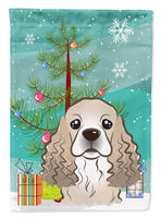 Christmas Tree and Cocker Spaniel Flag Canvas House Size BB1588CHF