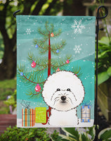 Christmas Tree and Bichon Frise Flag Garden Size BB1589GF