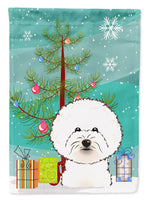 Christmas Tree and Bichon Frise Flag Garden Size BB1589GF