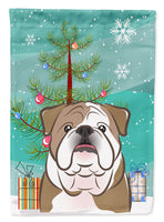 Christmas Tree and English Bulldog  Flag Garden Size BB1591GF