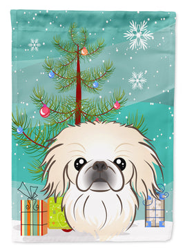 Christmas Tree and Pekingese Flag Garden Size BB1593GF