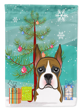 Christmas Tree and Boxer Flag Garden Size BB1595GF