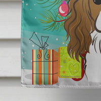 Christmas Tree and Cavalier Spaniel Flag Canvas House Size BB1596CHF