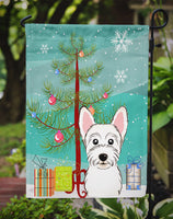 Christmas Tree and Westie Flag Garden Size BB1598GF