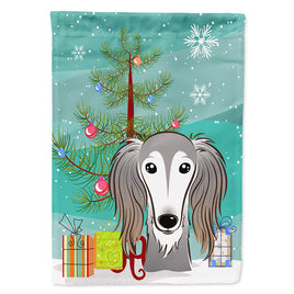 Christmas Tree and Saluki Flag Canvas House Size BB1601CHF