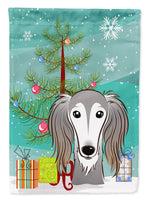 Christmas Tree and Saluki Flag Garden Size BB1601GF