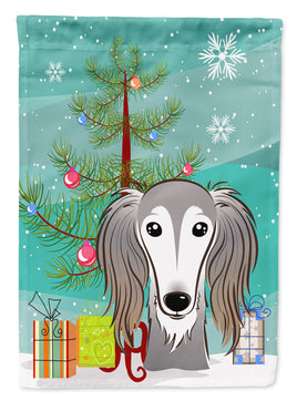 Christmas Tree and Saluki Flag Garden Size BB1601GF