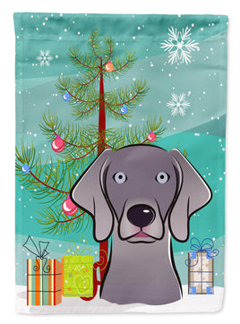 Christmas Tree and Weimaraner Flag Garden Size BB1603GF
