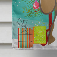 Christmas Tree and Beagle Flag Canvas House Size BB1611CHF