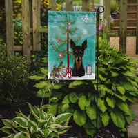 Christmas Tree and Min Pin Flag Garden Size BB1612GF
