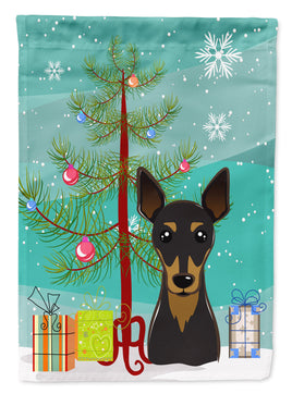 Christmas Tree and Min Pin Flag Garden Size BB1612GF