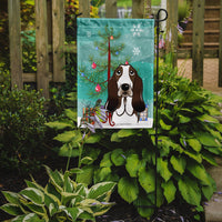 Christmas Tree and Basset Hound Flag Garden Size BB1615GF