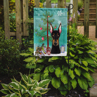 Christmas Tree and Doberman Flag Garden Size BB1617GF