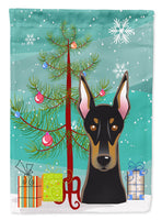 Christmas Tree and Doberman Flag Garden Size BB1617GF